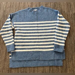 Current Air Soft Blue and White Knit Sweater